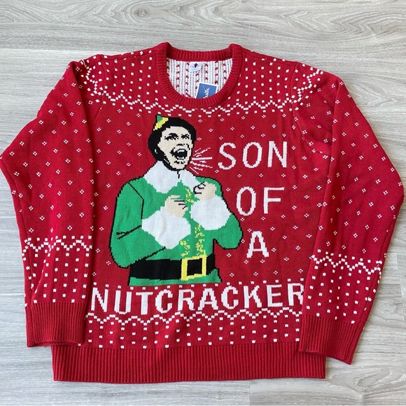Marshalls | Sweaters | Elf Movie Christmas Sweater Large | Poshmark
